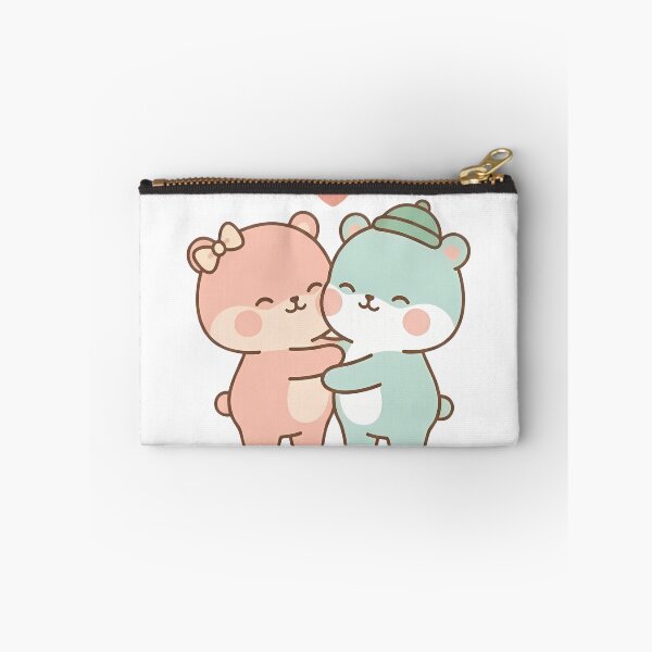 Item preview, Kawaii Cute Pastel Bear Hug Couple designed and sold by Cuddly-Critters.