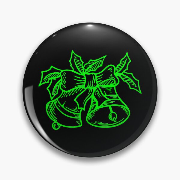 Item preview, Lime Vintage Christmas Bells Design designed and sold by pattern-archive.