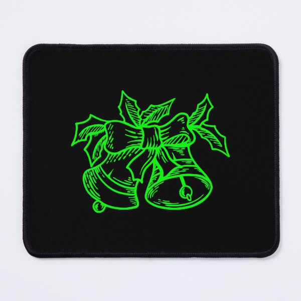 Item preview, Lime Vintage Christmas Bells Design designed and sold by pattern-archive.