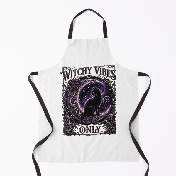 Item preview, Witchy Vibes Only Black Cat Crescent Moon Gothic Occult T-Shirt designed and sold by AsolsArts.