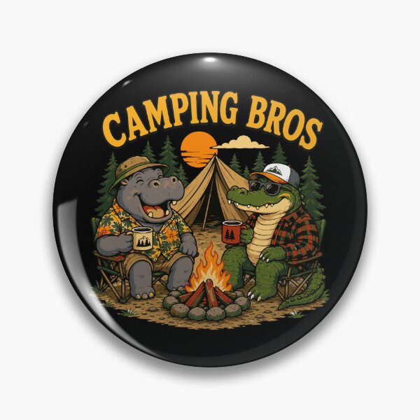 Item preview, Camping Bros Hippo and Crocodile Campfire Crew designed and sold by ClubVacay.