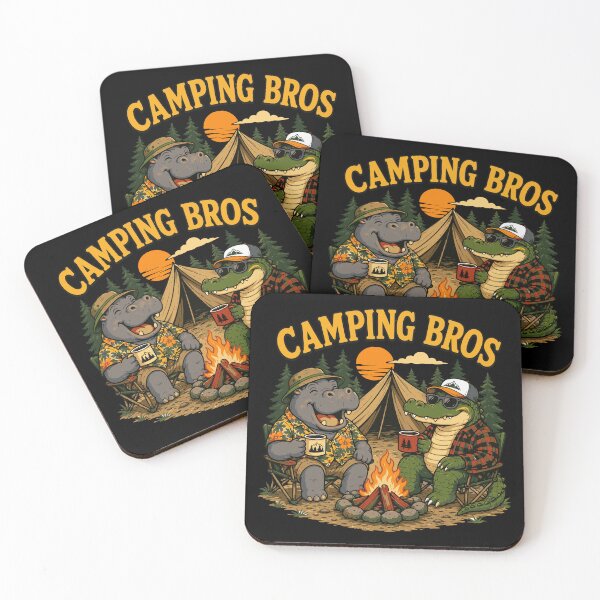 Item preview, Camping Bros Hippo and Crocodile Campfire Crew designed and sold by ClubVacay.