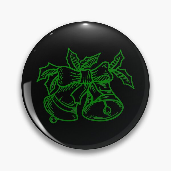 Item preview, Green Vintage Christmas Bells Design designed and sold by pattern-archive.