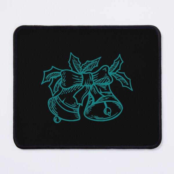 Item preview, Teal Vintage Christmas Bells Design designed and sold by pattern-archive.