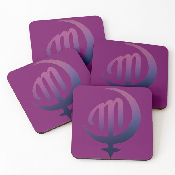 Item preview, MOONLIGHT VENUS - Alchemical Logo (GRADIENT FUCSIA) by Simone Morana Cyla designed and sold by CYLA WORLD.