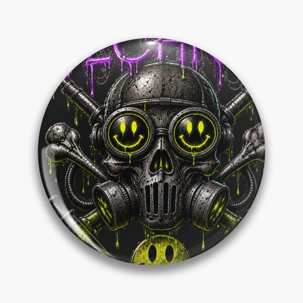 Item preview, Acid techno skull designed and sold by DAX4ART.