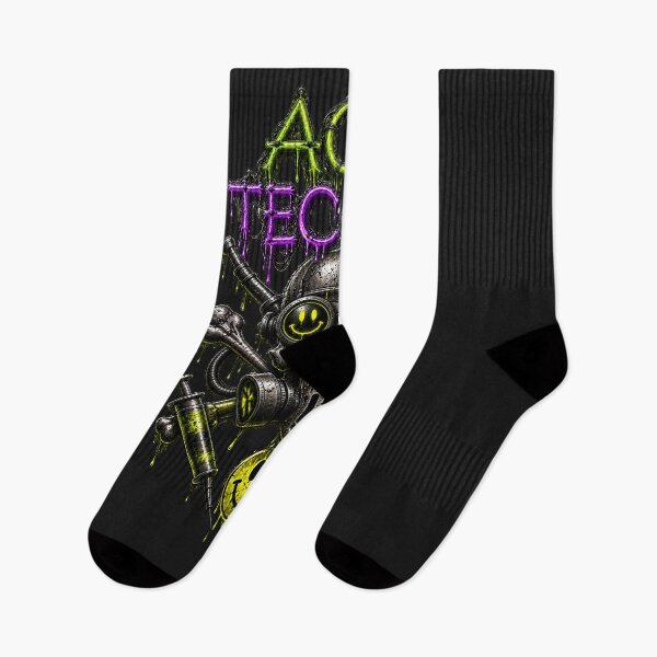 Item preview, Acid techno skull designed and sold by DAX4ART.