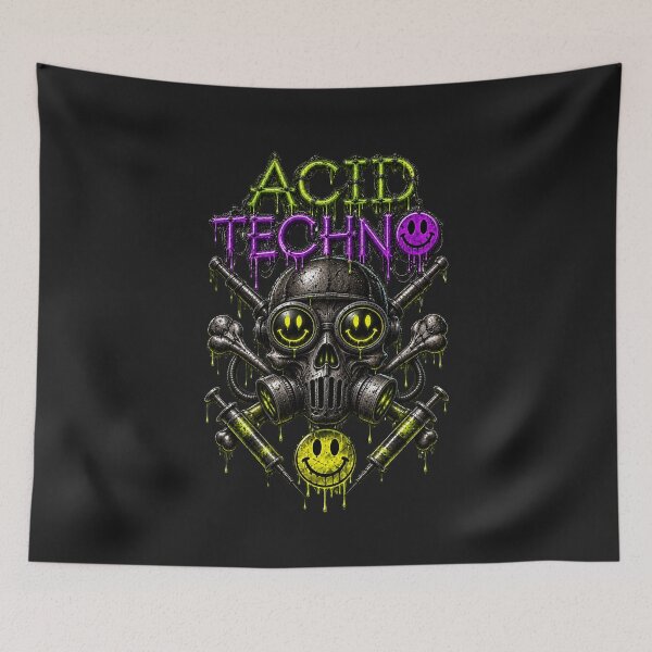Item preview, Acid techno skull designed and sold by DAX4ART.
