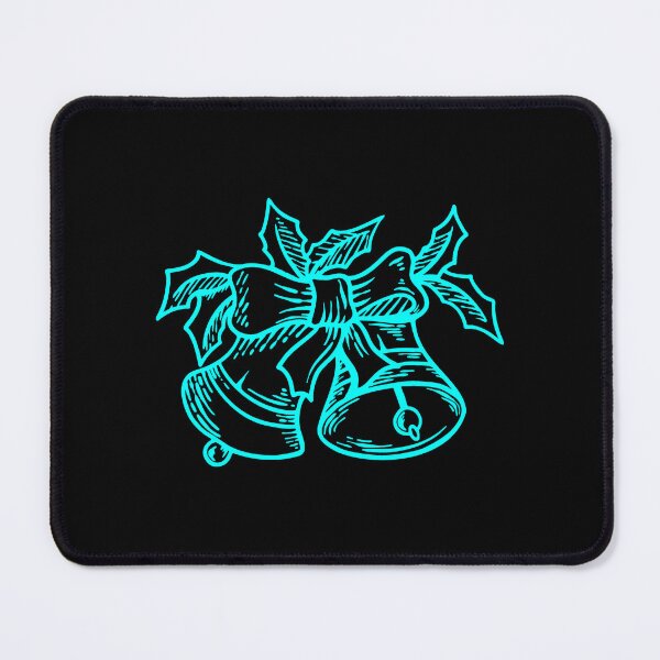 Item preview, Cyan Vintage Christmas Bells Design designed and sold by pattern-archive.