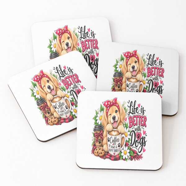 Item preview, Sunshine Smiles Puppy – Cute Dog Floral Illustration designed and sold by ✨ Daily Vibe Studio ✨.