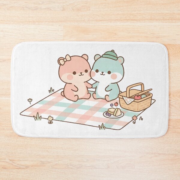 Artikelvorschau, Kawaii-Bären für ein gemütliches Picknick-Date entworfen und verkauft von Cuddly-Critters.