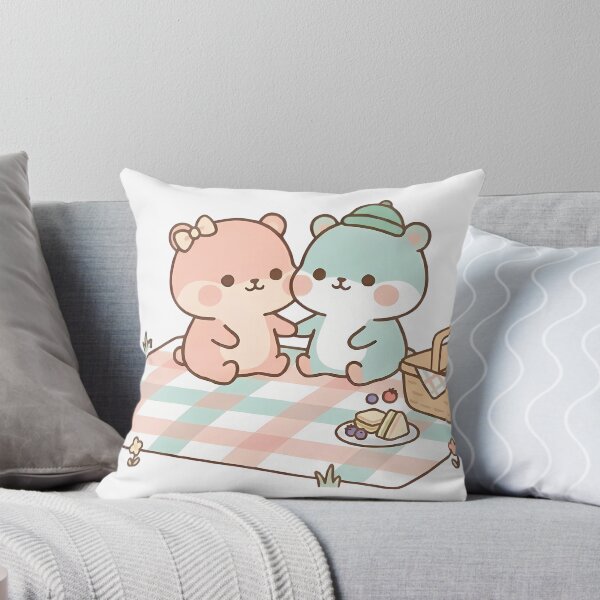 Item preview, Kawaii Cute Bears Cozy Picnic Date designed and sold by Cuddly-Critters.