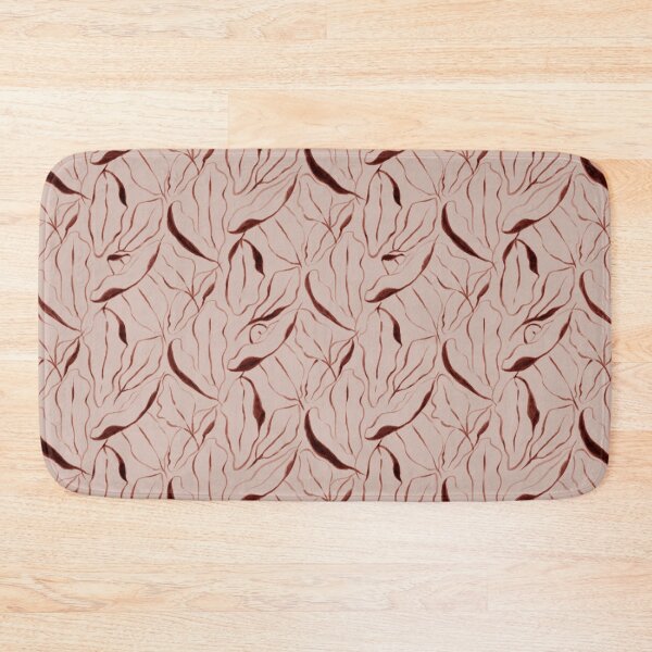 Item preview, Abstract wavy brown leaves designed and sold by katerosestudios.