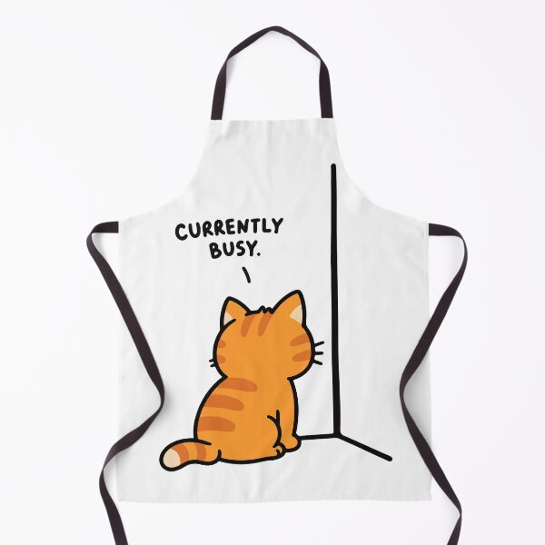 Item preview, Currently Busy – Orange Cat Staring at Nothing designed and sold by MewMade.