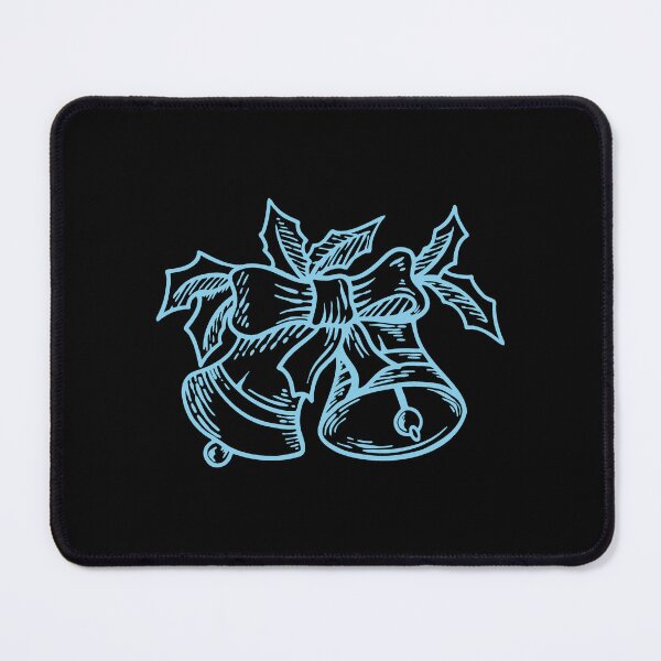 Item preview, Sky Blue Vintage Christmas Bells Design designed and sold by pattern-archive.