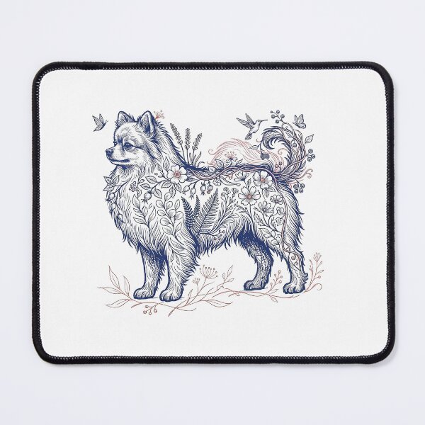 Item preview, Pomeranian Botanical Illustration designed and sold by SUP-R-Ts.