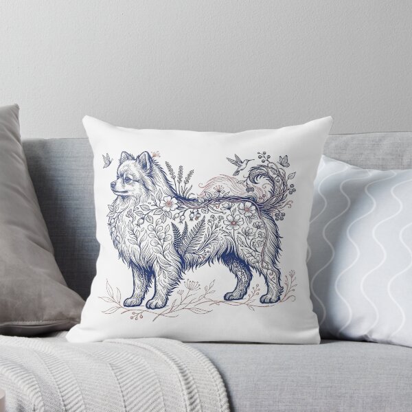 Item preview, Pomeranian Botanical Illustration designed and sold by SUP-R-Ts.