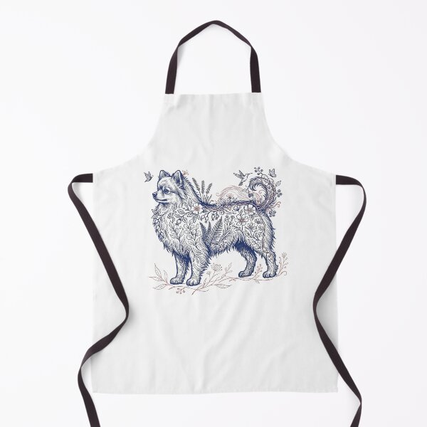 Item preview, Pomeranian Botanical Illustration designed and sold by SUP-R-Ts.