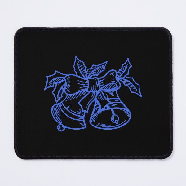 Item preview, Royal Blue Vintage Christmas Bells Design designed and sold by pattern-archive.
