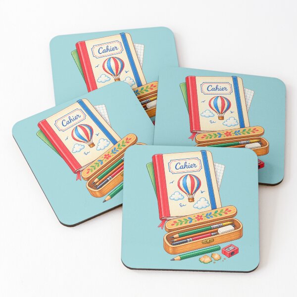 Item preview, Charming Vintage School Notebook & Pencil Case designed and sold by JessouArt.