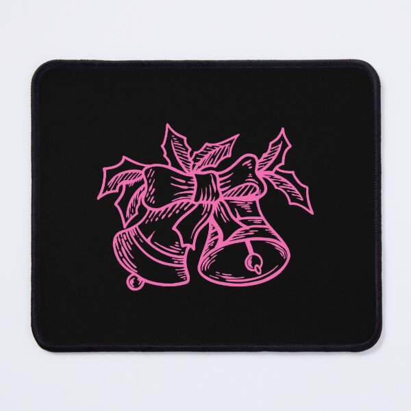 Item preview, Pink Vintage Christmas Bells Design designed and sold by pattern-archive.