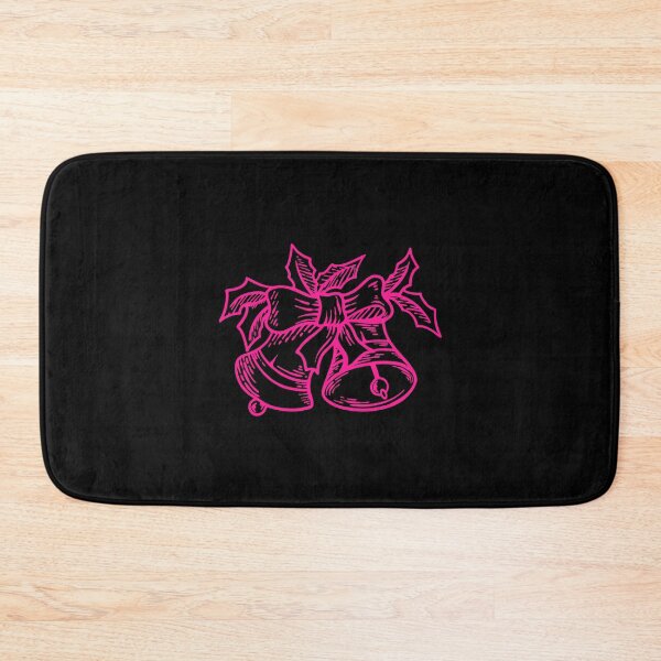 Item preview, Hot Pink Vintage Christmas Bells Design designed and sold by pattern-archive.