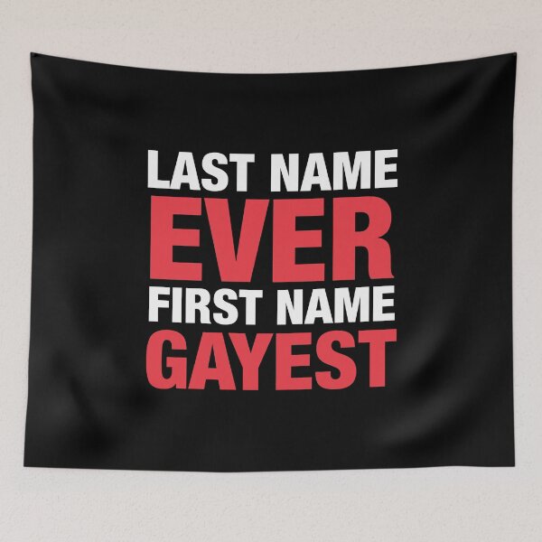 Item preview, First Name Gayest Bold Pride Wordplay designed and sold by MelBarrerahh.
