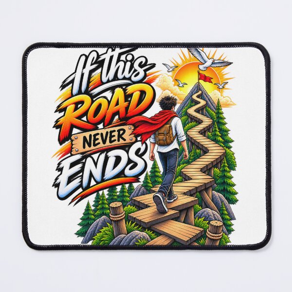 Item preview, If This Road Never Ends – Mountain Adventure designed and sold by Public Nature View Places.