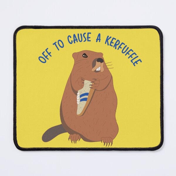 Item preview, Off to Cause a Kerfuffle, Marmot with a Sneaker designed and sold by awkwarddesignco.