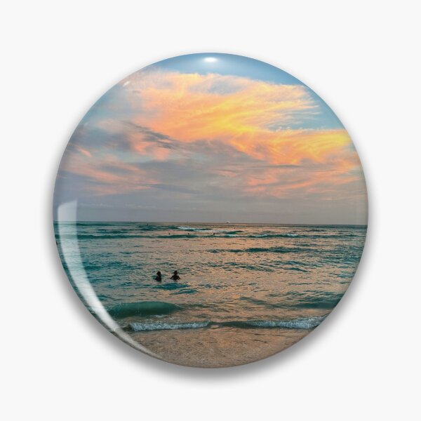 Item preview, Waikiki beach sunset designed and sold by ClarissaFlora.