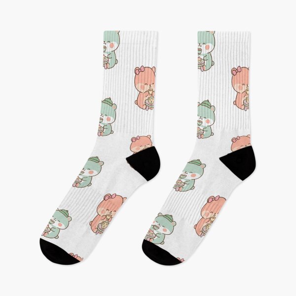 Item preview, Kawaii Pastel Bears Enjoying Cozy Tea Party designed and sold by Cuddly-Critters.