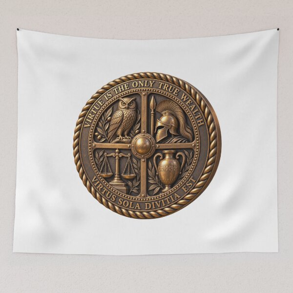 Item preview, Virtue Is the Only True Wealth designed and sold by Dresut.
