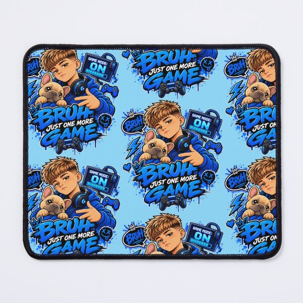 Item preview, BRUH, JUST ONE MORE GAME – Funny Gamer Gaming Design designed and sold by OutlanderDesigns.