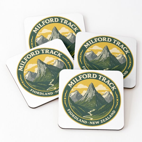 Item preview, Milford Track Fiordland New Zealand Vintage Hiking Badge designed and sold by JIGUWORLD.