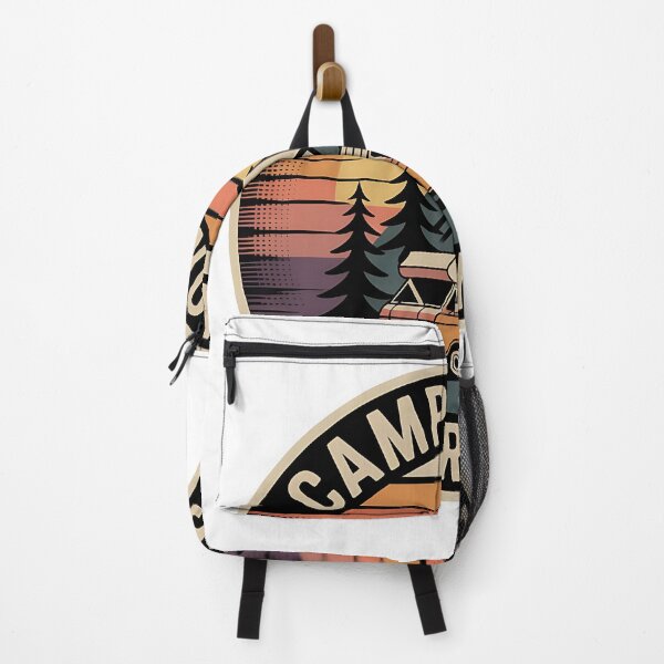 Item preview, Camp More Worry Less Retro Camper Van Vintage Camping T-Shirt designed and sold by shaira6831.