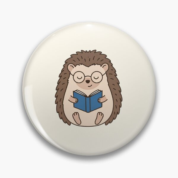 Item preview, Cute Hedgehog Reading Book With Glasses Kawaii Animal Book Lover designed and sold by wingoo22.