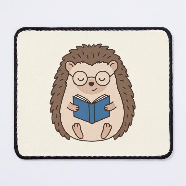 Item preview, Cute Hedgehog Reading Book With Glasses Kawaii Animal Book Lover designed and sold by wingoo22.