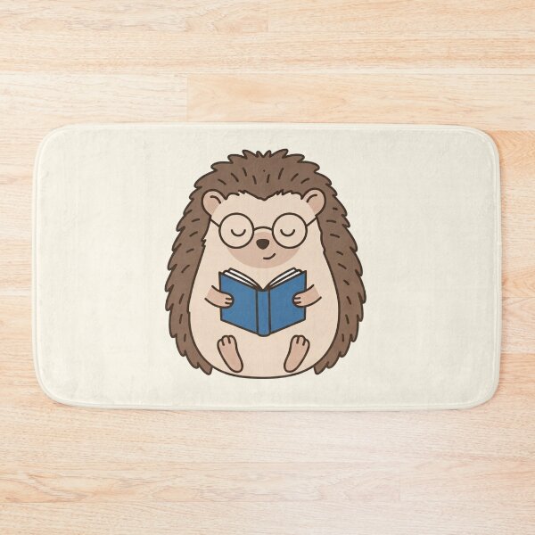 Item preview, Cute Hedgehog Reading Book With Glasses Kawaii Animal Book Lover designed and sold by wingoo22.