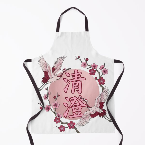 Item preview, Japanese Crane Sakura Blossom Purity Kanji designed and sold by CRMediaGroup.