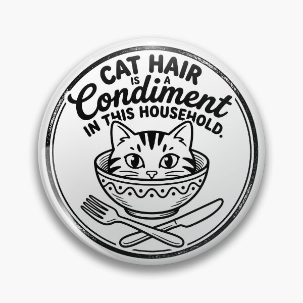 Item preview, Cat Hair Condiment Emblem designed and sold by ThreadRiotTees.