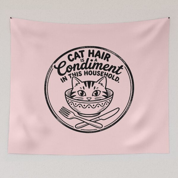 Item preview, Cat Hair Condiment Emblem designed and sold by ThreadRiotTees.