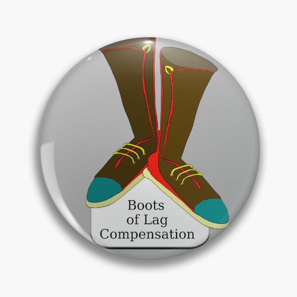 Item preview, Boots of Lag Compensation designed and sold by LittleGreyMan2026.