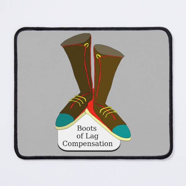 Item preview, Boots of Lag Compensation designed and sold by LittleGreyMan2026.