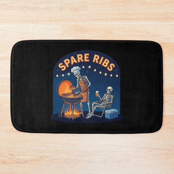 Item preview, HALLOWEEN Spare Ribs Funny Skeleton BBQ designed and sold by Uglyandcute.