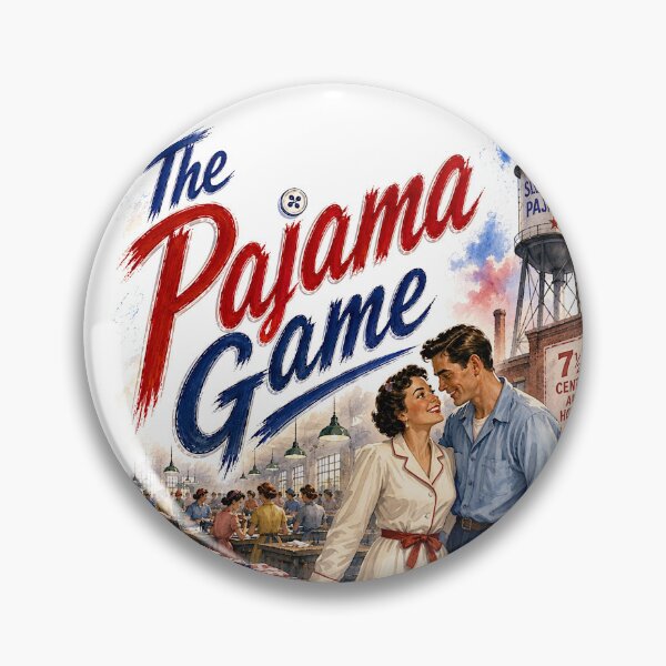 Item preview, The Pajama Game - the Musical  designed and sold by Lyric Vault - Rock on.