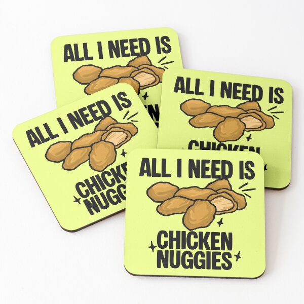 Item preview, All I Need Is Chicken Nuggies (Light Lime Green) designed and sold by CamilasPrints.