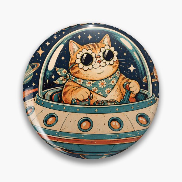 Item preview, Cosmic Cat Mom Retro Space UFO Cute Cat Lover designed and sold by Retro Rascals Co..