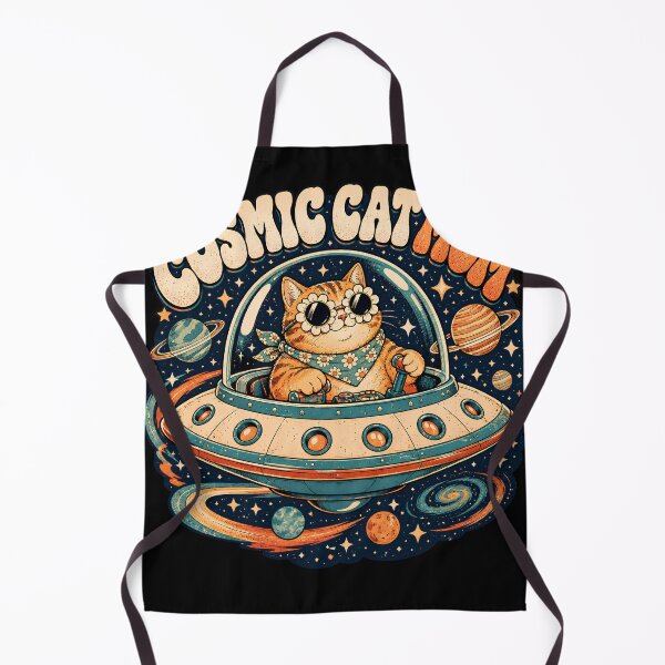 Item preview, Cosmic Cat Mom Retro Space UFO Cute Cat Lover designed and sold by Retro Rascals Co..