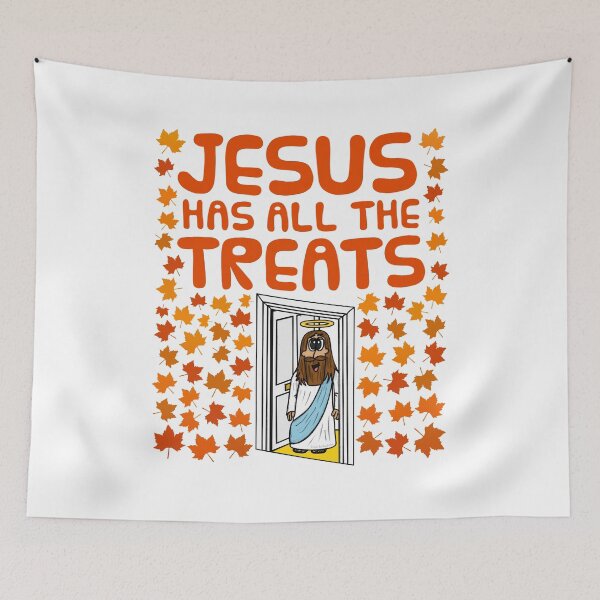Item preview, Jesus Has All The Treats, Christian Halloween Alternative designed and sold by doodlerob.