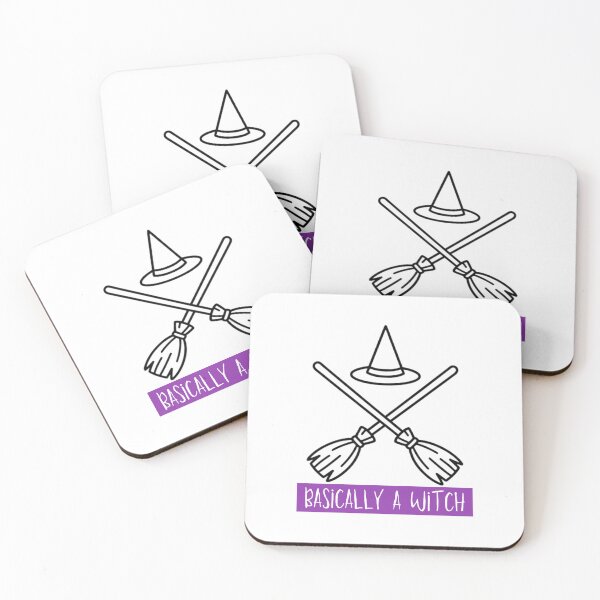 Item preview, Basically A Witch Crossed Brooms Witch Hat Halloween T-Shirt designed and sold by AsolsArts.
